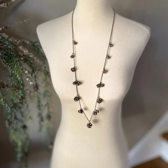 Loft Silver Crystal Ball Necklace - Picture 1 of 3